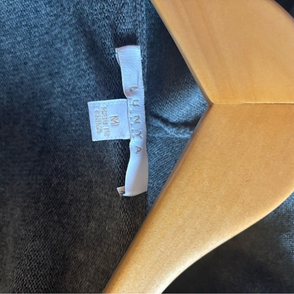 LUNYA Women's Hooded Oversized Cardigan in Charcoal Gray. Cotton Silk Blend. - Picture 5 of 6